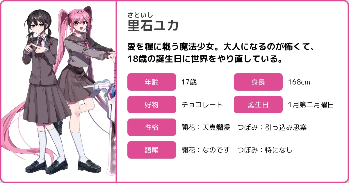 里石ユカ | ボイボ寮 プロフィール | VOICEVOX